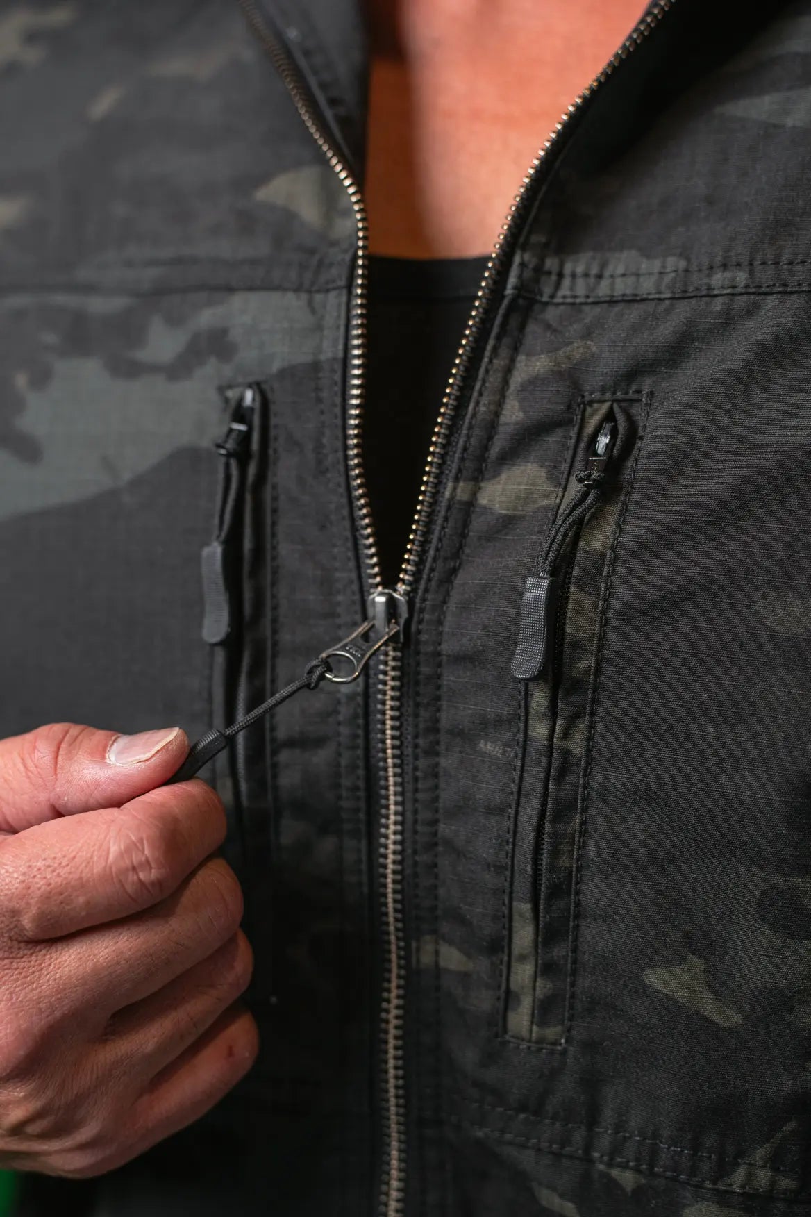 TACTICAL SHIRT RONIN SERIES BLACK MULTICAM
