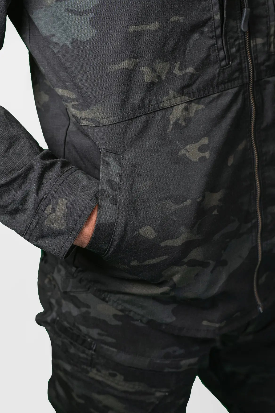 TACTICAL SHIRT RONIN SERIES BLACK MULTICAM