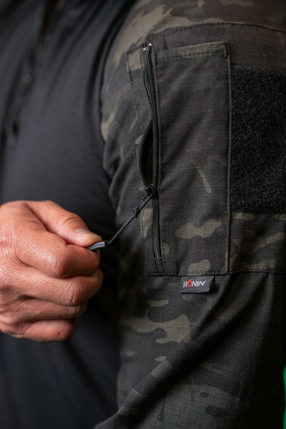 BATTLE SHIRT 2.0 RONIN SERIES BLACK MULTICAM
