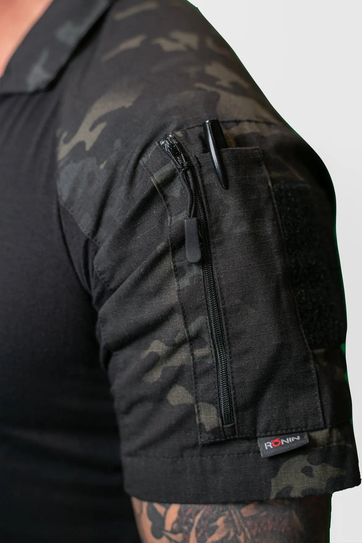 TACTICAL POLO RONIN SERIES BLACK MULTICAM